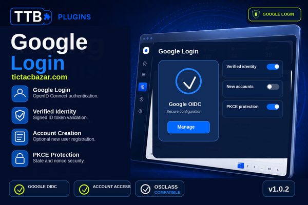 Osclass Google Login Plugin - TTB Google Login