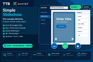 Joomla Slideshow Plugin - TTB Simple Slideshow